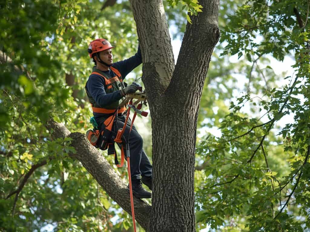 Arborologists in surrey in a tree